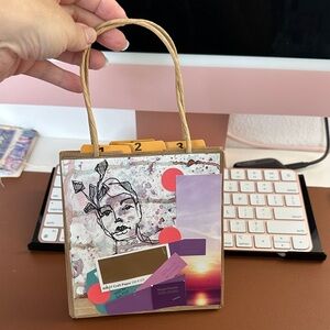 Brown paper bag tote bag journal.